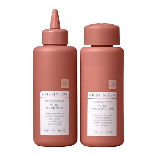 Kristin Ess Curl Shea Butter Shampoo & Conditioner Set for Curly Hair - Anti Frizz & Moisture - Vegan - Variations of this listing