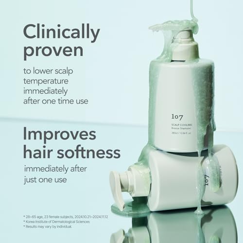Scalp Cooling Shampoo with Fermented Mugwort & Menthol for Refreshing Hair Care