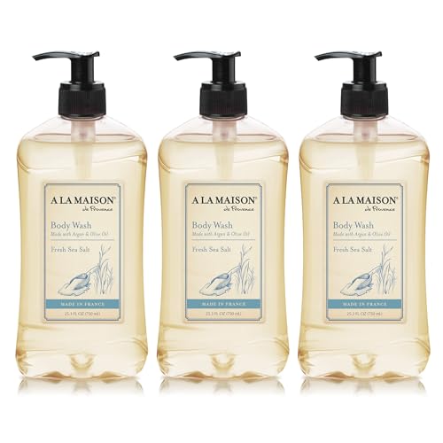 A LA MAISON Fresh Sea Salt Body Wash 25.36 Fl Oz, 3 Pack