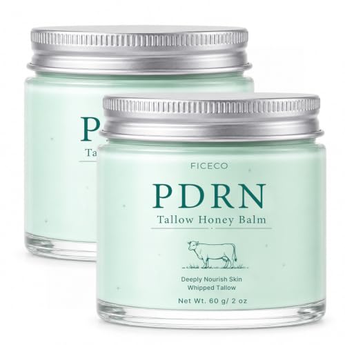 Ficeco PDRN Beef Tallow Balm 4 OZ - Grass-Fed Moisturizer with Manuka Honey & Jojoba Oil