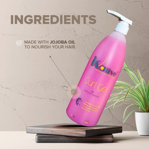Curl Gel for Curly Hair 2-Pack - Defines & Moisturizes Soft Bouncy Curls