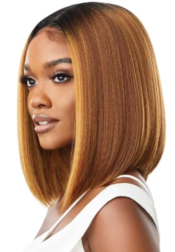 Outre Lace Front Wigs - Melted Hairline Isabella 1B Off Black Synthetic Hair