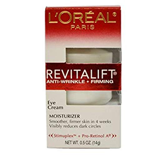 Revitalift Eye Cream with Pro-Retinol & Elastyl - Anti-Aging Moisturizer, 0.5 Oz (14ml) - 2 Pack