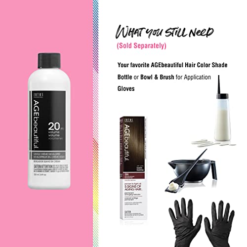 20 Volume Hair Developer Cream for Permanent Hair Color & Lighteners - 16 Fl Oz Pack of 2