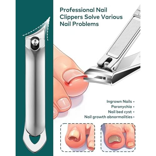 MR.GREEN Manicure Kit 10 in 1, German Stainless Nail Clippers Set, Professional Personal Nail Care Kit Manicure Pedicure Set, Portable Travel Nail Kit with Exquisite Leather Case for Men & Women