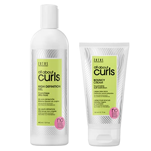 Moisturizing Curl Gel & Bouncy Cream for All Hair Types - Define & De-Frizz