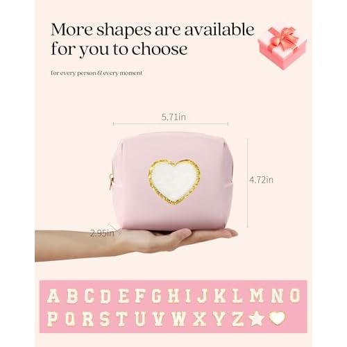 Pocmimut Birthday Gifts for 3 4 5 6 7 8 9 10 11 12 13 Year Old Girls,Personalized Makeup bag Cute Cosmetic Pouch Birthday Gifts for Girls Daughter Sister Friend Girlfrend,L