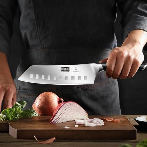 HOSHANHO 3-Piece Japanese Chef Knife Set with 3.75" Fruit Knife, High Carbon Steel