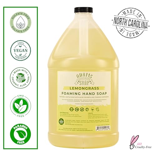 Adams Handmade Soap Liquid Foaming Soap 1 Gal - Lemongrass