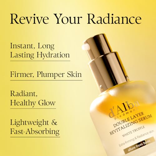 d'alba Piedmont Italian White Truffle Double Layer Revitalizing Serum 1.01 Fl Oz