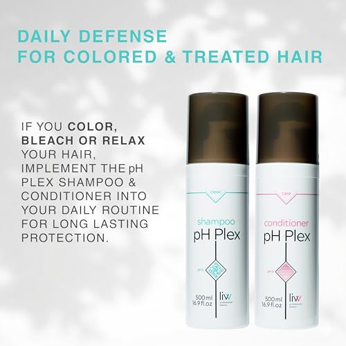 LIW pH Plex Clean Shampoo 16.9 fl oz - Bond Building Hair Repair, Vegan & Cruelty-Free