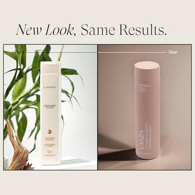 L'ANZA Healing Volume Hair Thickening Shampoo Volumizing Shampoo, Boosts Body, Lightweight Cleanse, Adds Fullness, Color Safe, Anti-Frizz Anti-Humidity Strengthening Care, Sulfate Free
