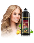 Leorx Hair Dye Shampoo 3-in-1 Blonde Brown Color Hair Coloring & Nourishing Treatment - For Women & Men