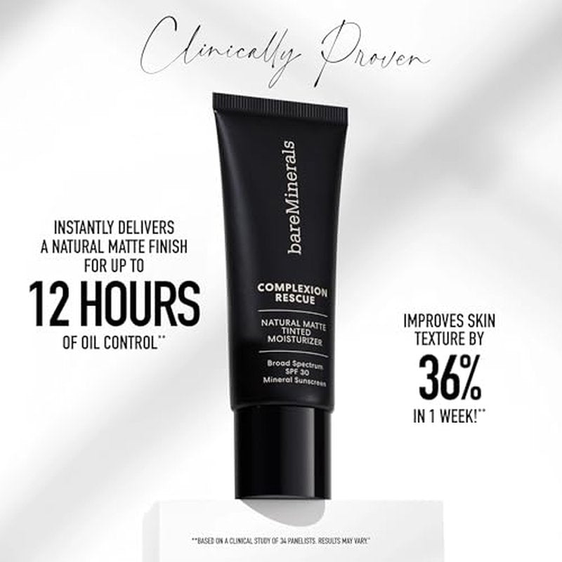 Complexion Rescue Natural Matte Tinted Moisturizer, Desert 6.5, Vegan, Cruelty-Free & Dermatologist-Tested