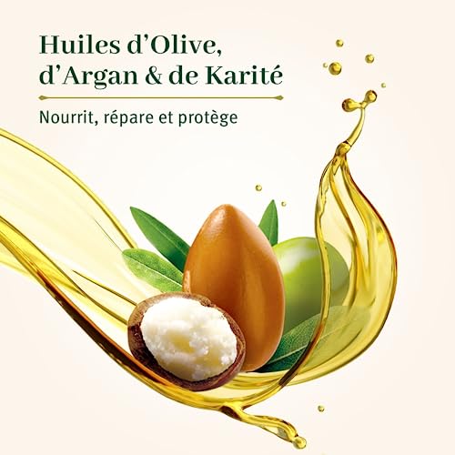 Hydrating Hair Mask for Dry Damaged Hair - Natural Olive Shea Argan Oils - 11.15 oz