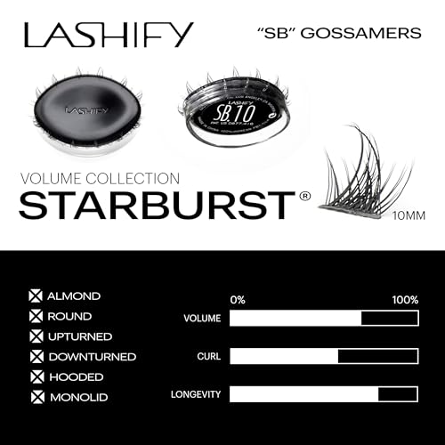 Gossamer DIY Eyelash Extensions Refill - Multi-Length 10mm Lash Flares
