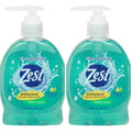 Zest Antibacterial Liquid Hand Soap Fresh Aqua Plus Vitamin E & Aloe 7.5 Fl. Oz (Pack of 2)
