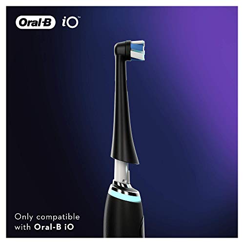 Oral-B iO Ultimate Clean Replacement Brush Heads Black Pack of 4 for Deep Oral Care