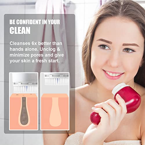 Brushmo Facial Cleansing Brush Heads Replacement Pack for Clarisonic - Deep Pore & Sensitive Variants