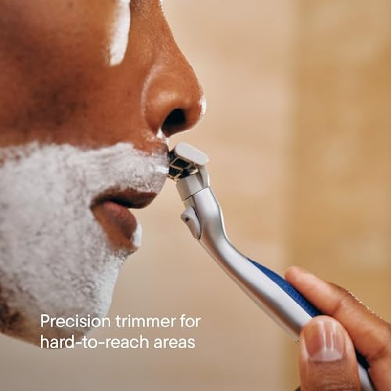 Harry's Plus Razor Shaving Kit for Men - Premium Handle and 3 Razor Blade Cartridges - Advanced Pivoting System - Tide