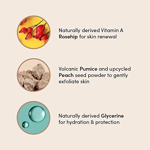 Rose Exfoliating Body Scrub | Natural Body Wash Scrub for Dry Skin | Mature Skin Scrub with Rosehip Oil | Exfoliating Body Scrubber by Urban Veda | 6.77 Fl oz