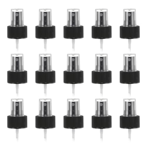 uxcell Spray Top 50Pcs 28/410 Plastic Fine Mist Reusable Nozzles - Black