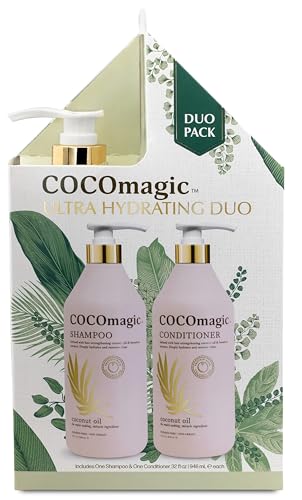 CocoMagic Coconut Oil Shampoo & Conditioner Duo - Hydrating Hair Care Set