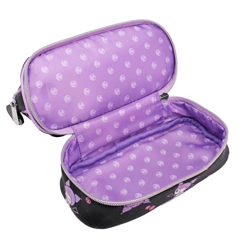 Impressions Vanity Kuromi Double Layer Makeup Organizer Travel Bag for Women