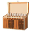Youdepot Lipstick Organizer Holder, 24-Slot Glass Display Case