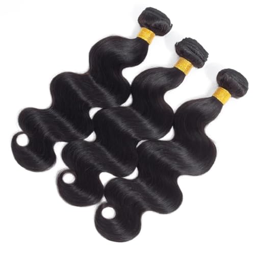 Human Hair Bundles Body Wave 3 Pack 18 Inch Black Unprocessed Brazilian Virgin Hair