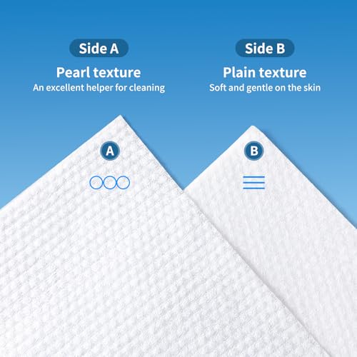 matern'ella Hanging Dry Wipes 166 Counts Face Towel Washcloth Facial Cleansing Thickened Makeup Remover Disposable Soft Face Towelettes for Sensitive Skin Fragrance and Alcohol Free Wet Dry Dual Use