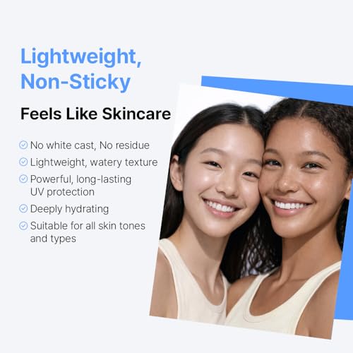 BeginS Hyaluronic Acid Aqua SPF 50+ Sunscreen - Lightweight, Hydrating & No White Cast