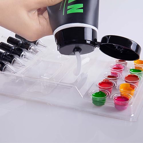 Dragoart Medium Size 25Pc Tattoo Ink Caps & Cartridge Holders Set - Disposable Ink Cups & Trays