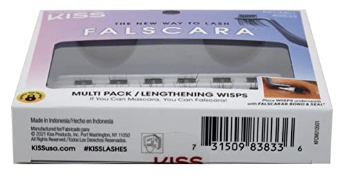 KISS Falscara Lengthening Lash Wisp Multi-Pack (3 Pieces), Natural Underlash Extensions