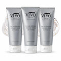 Vivo Per Lei Facial Peeling Gel - Helps Address Dead Skin Buildup - Gentle Exfoliating Gel for Rough, Dry, Sensitive or Mature Skin - Face and Body Scrub - Non Abrasive - 4.05 Fl. Oz. - Pack of 3