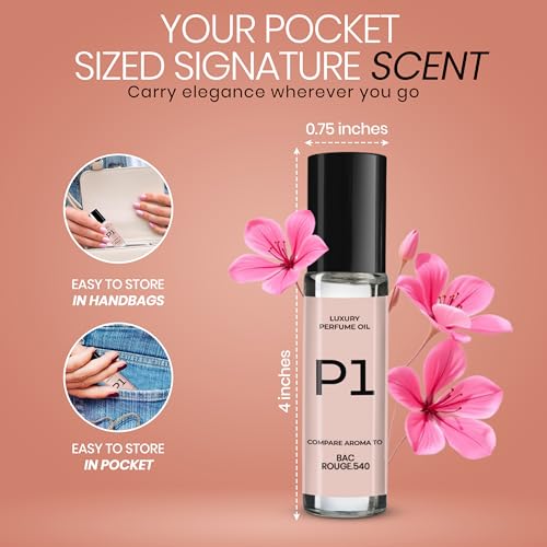 P Series Impression Perfumes for Women ? Travel Friendly Roll-on Perfume Oils Based on Iconic Designer & Luxury Scents, Long-Lasting Women¡¯s Fragrances (1 - Pack, (P1))