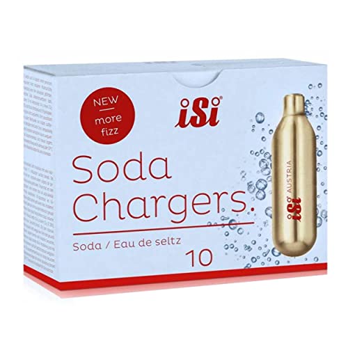 8.4g CO2 Soda Siphon Chargers - 100 Pack Compatible with Soda Makers