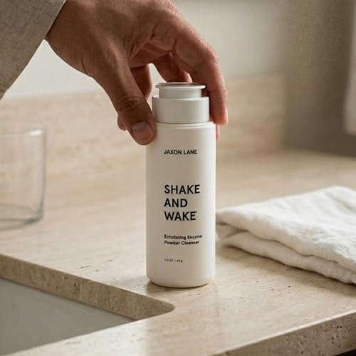 Men's Shake and Wake Enzyme Face Wash Powder 1.4oz - Gentle Exfoliating Cleanser