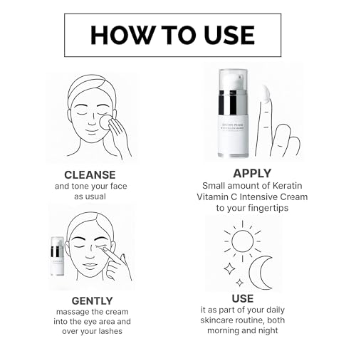 Eyelash Growth Serum with Keratin & Vitamin C - Lash & Brow Treatment