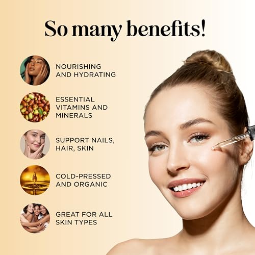 Organic Jojoba Oil Cold-Pressed 100% Pure Carrier Oil for Skin Hair Nails - Maple Holistics