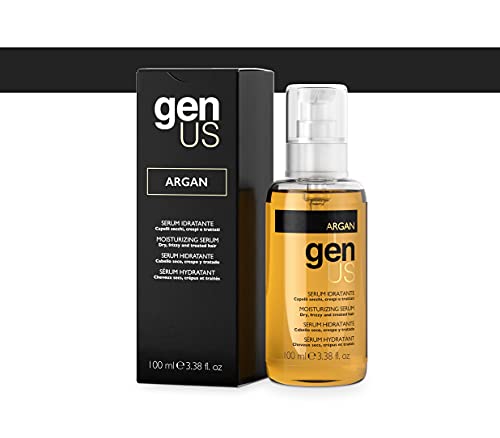 Genus Argan Moisturizing Hair Serum 100ml - Anti-Frizz, Shine & Softness for Dry & Treated Hair