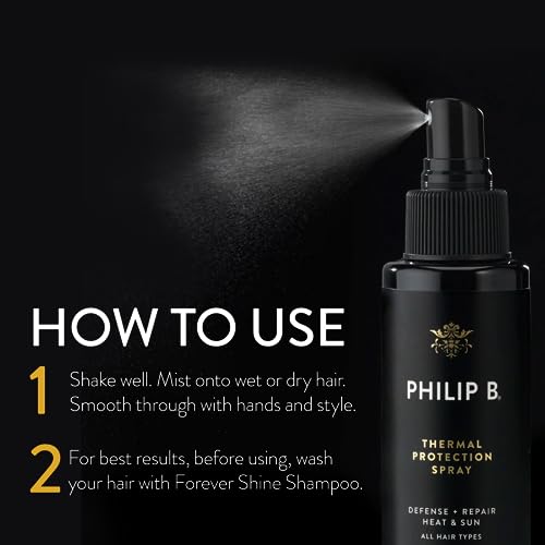 PHILIP B. Thermal Protection Hair Spray 2 oz - Lightweight Heat & Color Shield
