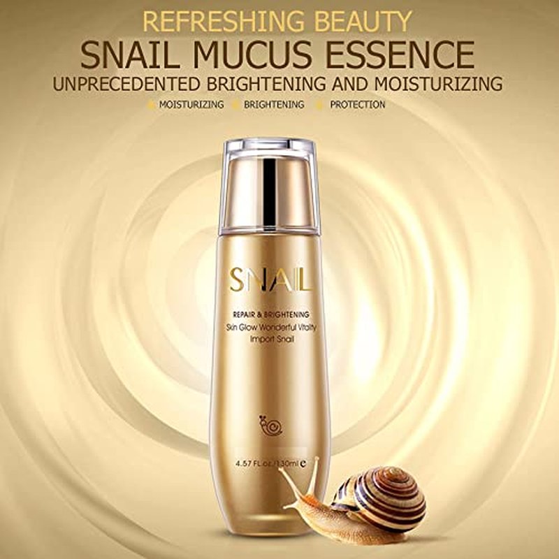 BIOAQUA Repair Snail Mucus Cream Moisturizing Skin Smooth Hydrate Wonderful Vitality 130 ml/4.57fl.oz (Pack of 2)