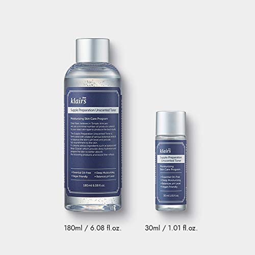 [DearKlairs] Vitamin Drop + Unscented Toner Set, 5% Ascorbic Acid, Hydrating, Korean Skicare