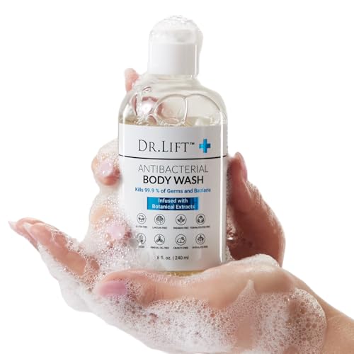 Antibacterial Body Wash 8 Oz - Gentle Shower Gel 3-Pack - Unscented & Hydrating (Variation: 8 Fl Oz Pack of 3)