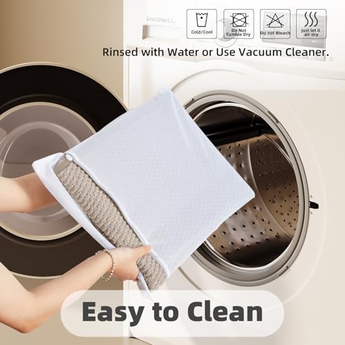 Large Non Slip Washable Bathroom Rug 36x60 Beige - Quick Dry Low Pile Bath Mat
