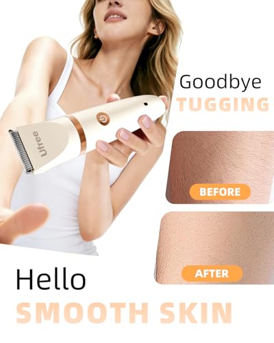 Off-White 3-in-1 Bikini Trimmer for Women with Detachable Heads & Waterproof Design