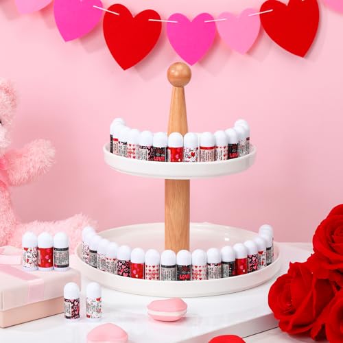 Valentine's Mini Lip Balm Gifts Set - Love Variation, 50 Pack for Galentine's Day & Parties