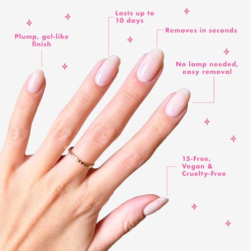 Olive & June Long Lasting Nail Polish Set - 3 Shades + Top Coat, 0.29 Fl Oz, Bestseller, 15-Free, Vegan