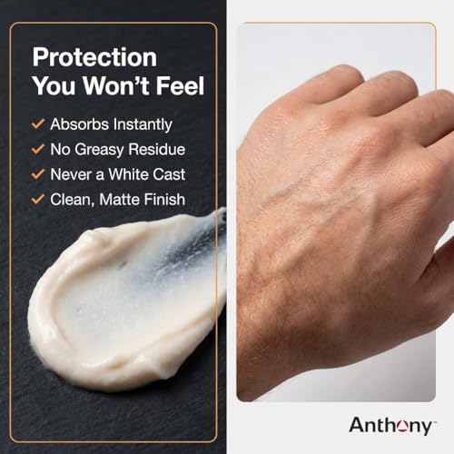 Anthony Day Cream SPF 30 Men¡¯s Face Moisturizer with Sunscreen ? Anti-aging Face Lotion and Broad-Spectrum Sunblock ? Lightweight, Non-Comedogenic Formula for All Skin Types ? 3 Fl Oz